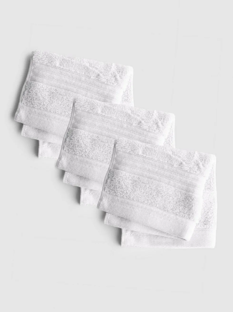 Strukturierte Waschlappen, 3er-Pack