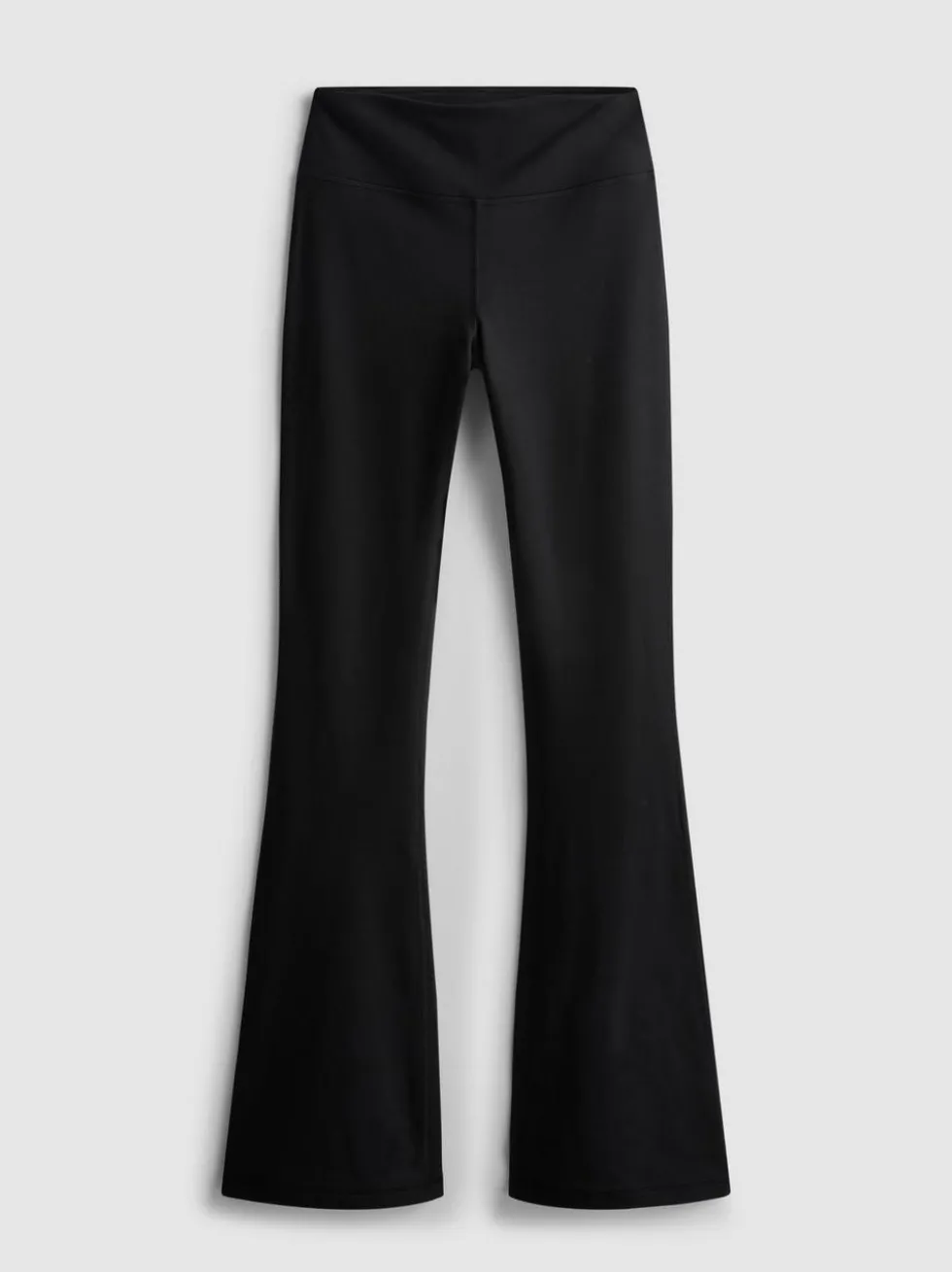 Stützende Active-Leggings mit hohem Bund und ausgestelltem Bein