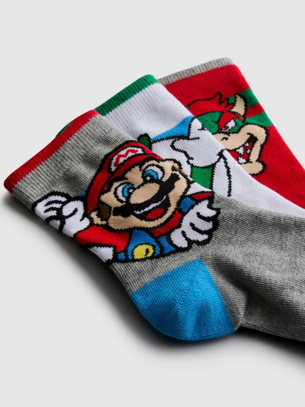 „Super Mario“ Söckchen mit hohem Baumwollanteil, 3er-Pack