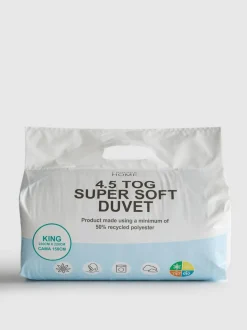 Superweiche Kingsize-Bettwäsche, 4,5 Tog