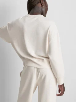 Sweatshirt aus Modalmischung mit Rundhalsausschnitt