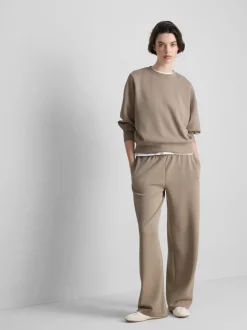 Sweatshirt aus Modalmischung mit Rundhalsausschnitt