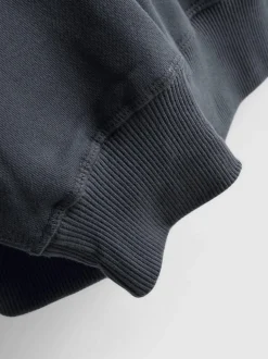 Sweatshirt mit hohem Baumwollanteil und Rundhalsausschnitt