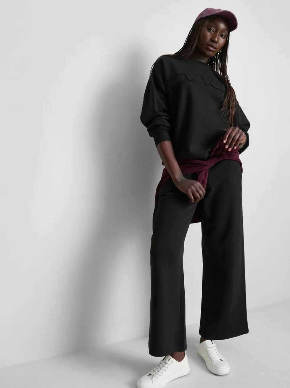 Sweatshirt mit hohem Baumwollanteil und Applikation