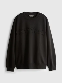 Sweatshirt mit hohem Baumwollanteil und Applikation