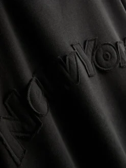 Sweatshirt mit hohem Baumwollanteil und Applikation