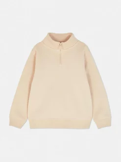 Sweatshirt mit Trichterkragen und Reißverschluss