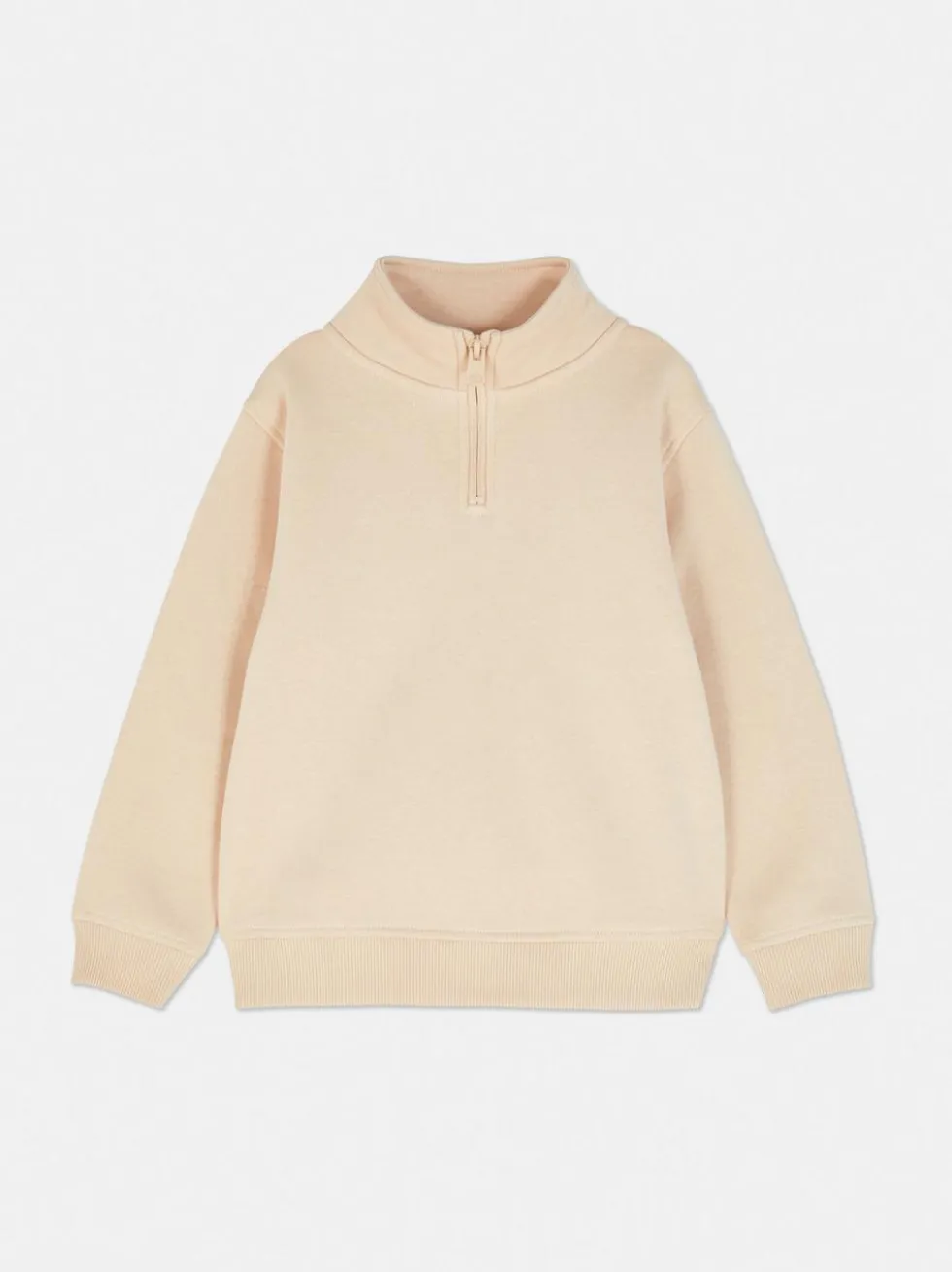 Sweatshirt mit Trichterkragen und Reißverschluss