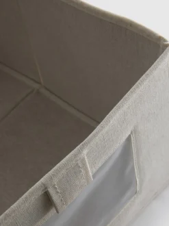 Textil-Aufbewahrungsbox mit Sichtfenster