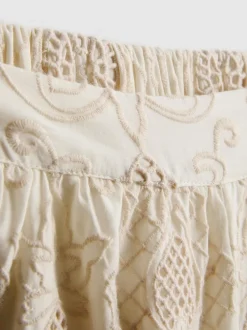 „The Edit“ Baumwoll-Shorts mit Lochstickerei