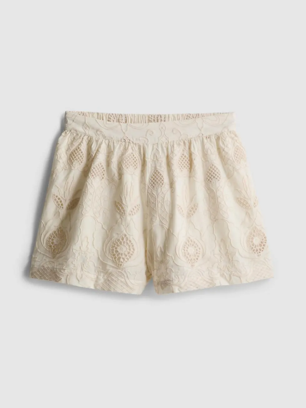 „The Edit“ Baumwoll-Shorts mit Lochstickerei