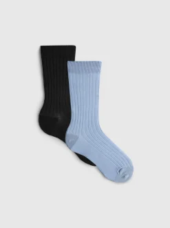 „The Edit“ Crew-Socken aus Seidenmischung, 2er-Pack