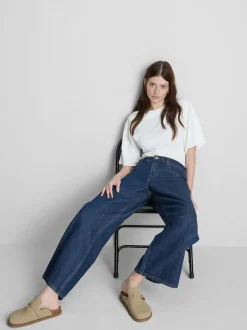 „The Edit“ Denim-Jeans aus Baumwolle mit geradem Bein