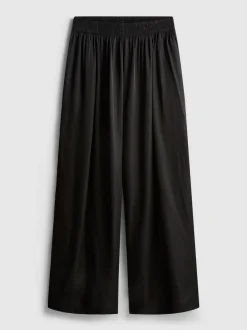 „The Edit“ Hose aus Satin mit weitem Bein