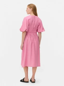 „The Edit“ Kleid mit Puffärmeln