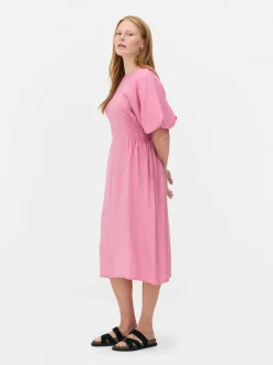 „The Edit“ Kleid mit Puffärmeln