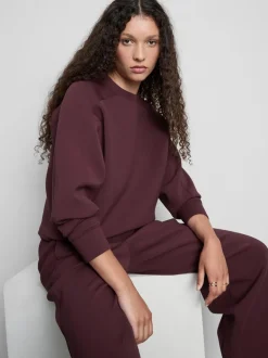 „The Edit“ Scuba-Pullover mit Rundhalsausschnitt