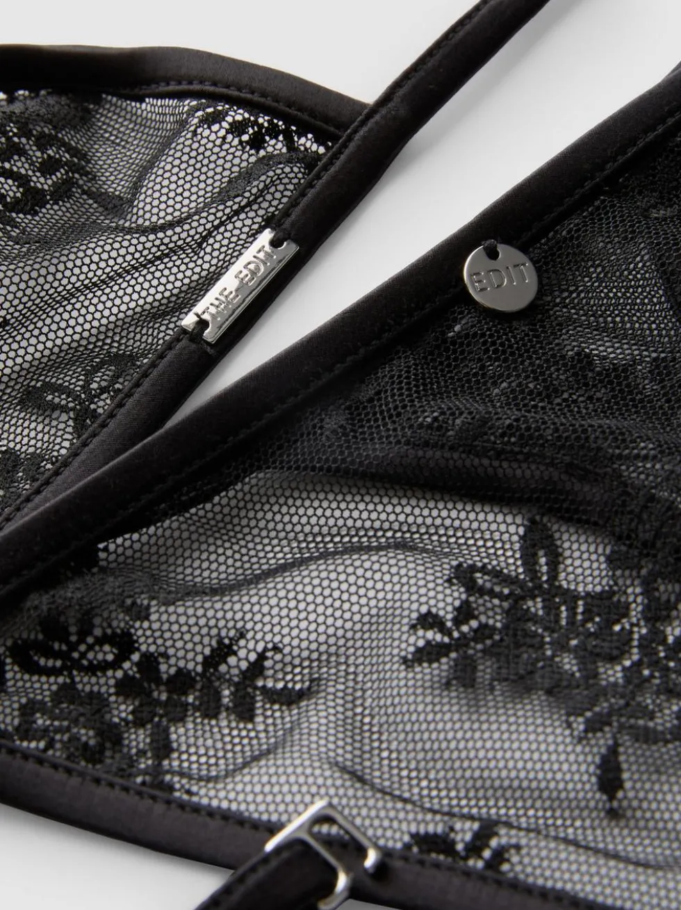 „The Edit“ Spitzenunterwäsche mit Triangel-Bralette