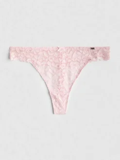 „The Edit“ Tanga aus floraler Spitze