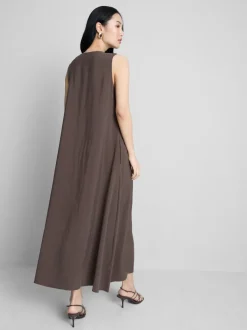 „The Edit“ Trapez-Maxikleid