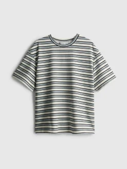 „The Edit“ T-Shirt mit bunten Streifen
