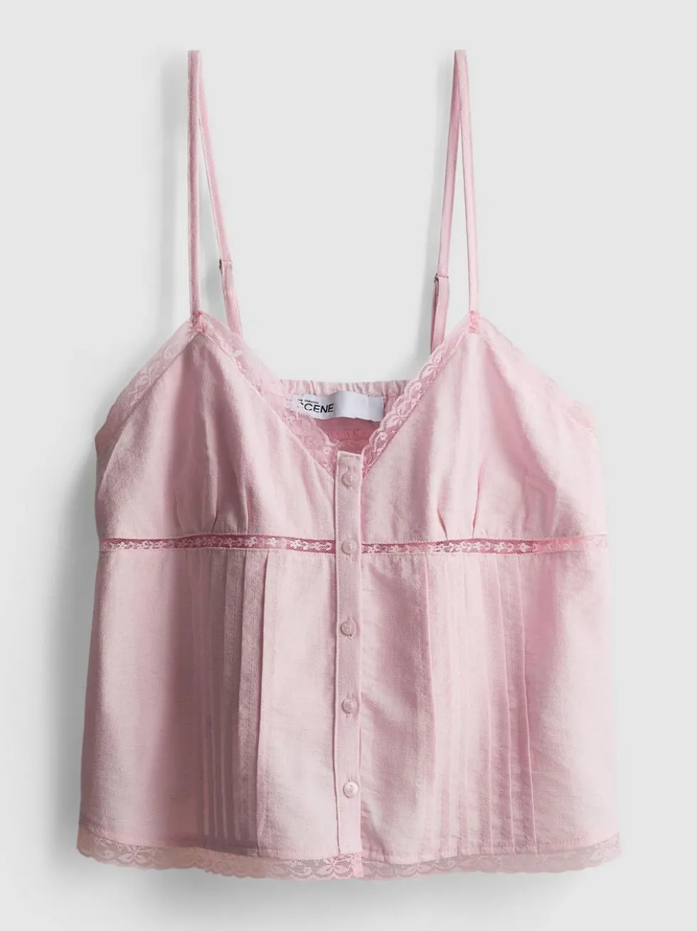 The Primark Scene | Babydoll-Trägertop mit Spitzenmuster