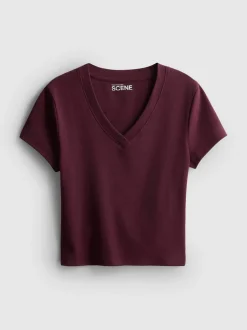 The Primark Scene | Baby-T-Shirt mit hohem Baumwollanteil und V-Ausschnitt