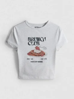 The Primark Scene | „Brunch“ Baby Tee mit hohem Baumwollanteil