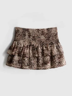 The Primark Scene | Gerüschter Minirock mit Leopardenmuster