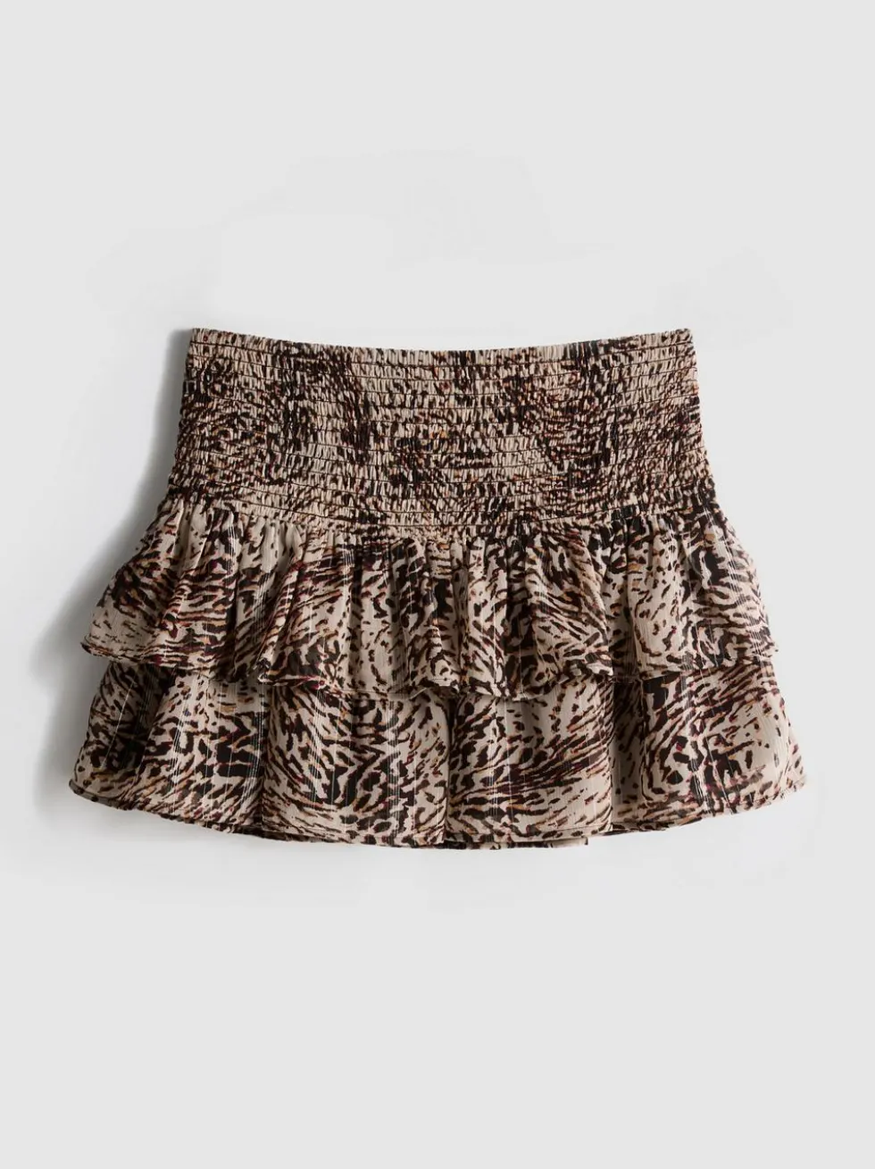The Primark Scene | Gerüschter Minirock mit Leopardenmuster