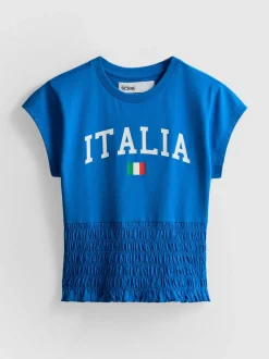 The Primark Scene | Gesmoktes „Italien“ Fußball-T-Shirt