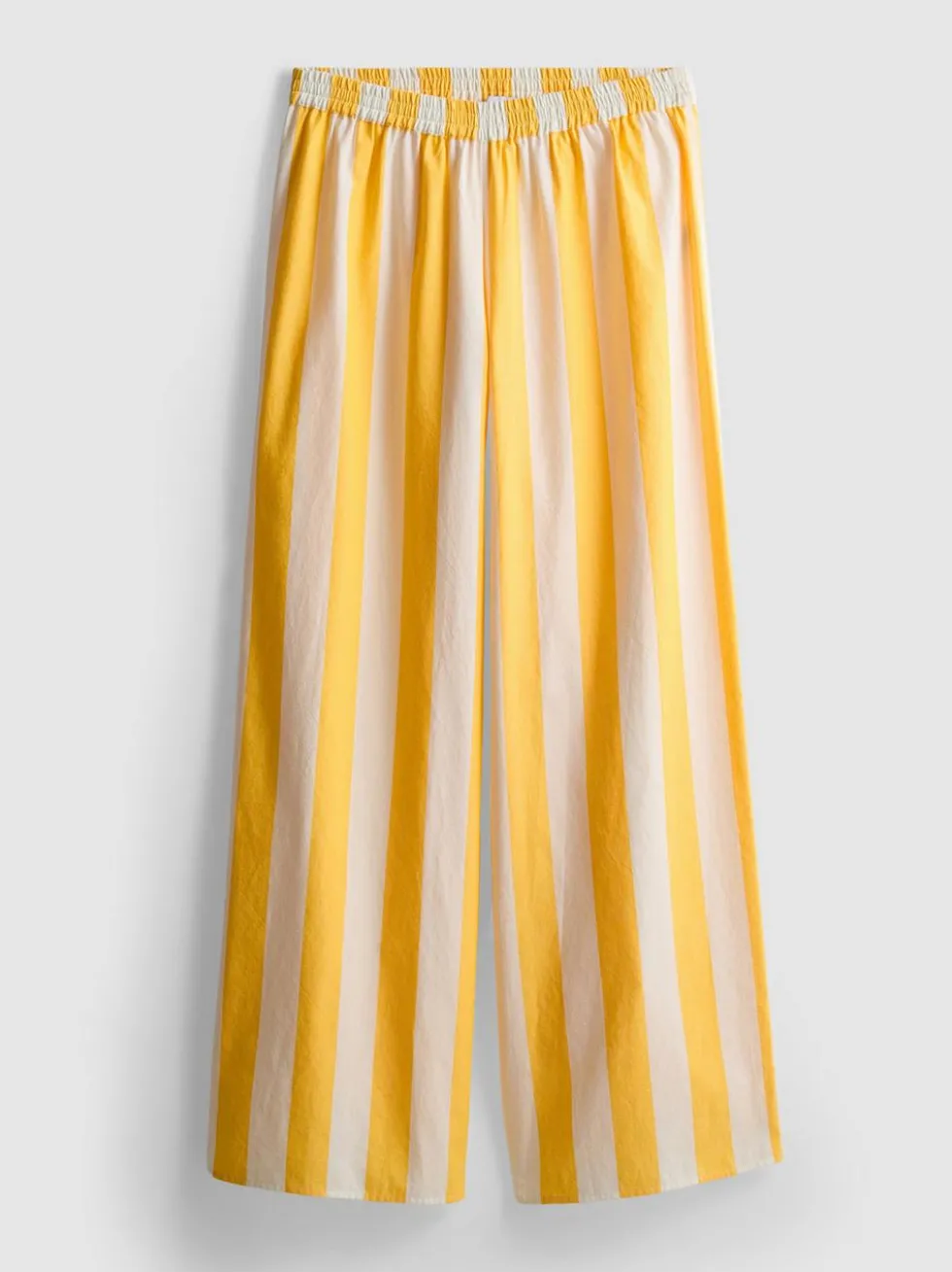 The Primark Scene | Gestreifte Baumwollhose mit weitem Bein