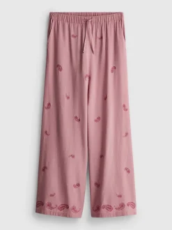 The Primark Scene | Hose mit weitem Bein und Paisley-Stickerei