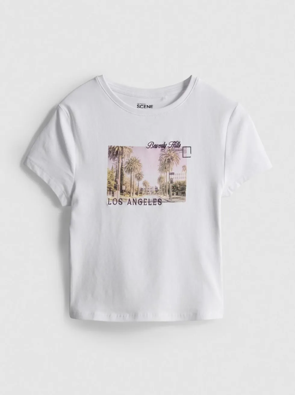 The Primark Scene | „LA“ Baby Tee mit hohem Baumwollanteil