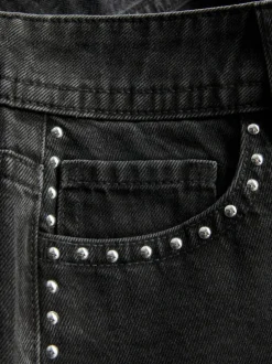 The Primark Scene | Nietenbesetzte Micro-Shorts aus Baumwoll-Denim