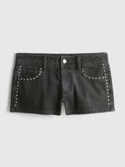 The Primark Scene | Nietenbesetzte Micro-Shorts aus Baumwoll-Denim