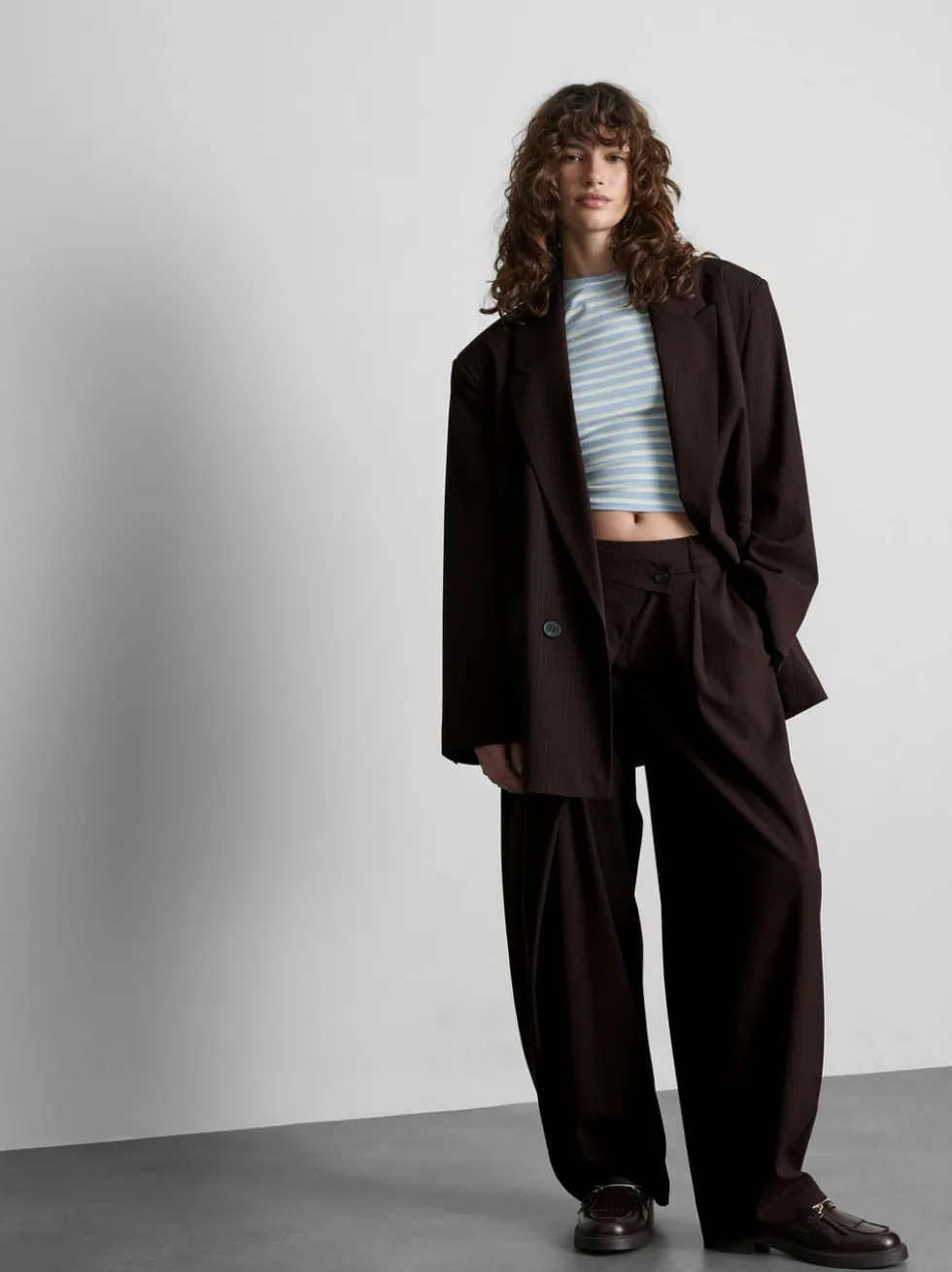 The Primark Scene | Oversized-Blazer mit Nadelstreifen