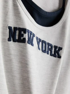 The Primark Scene | Zweilagiges Oberteil mit Schriftzug