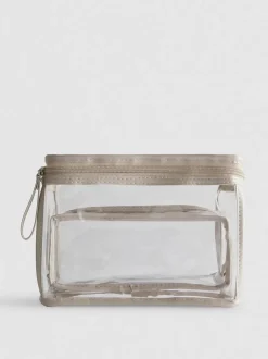 Transparente Make-up-Taschen, 2er-Pack