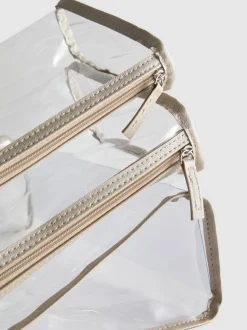 Transparente Make-up-Taschen, 3er-Pack