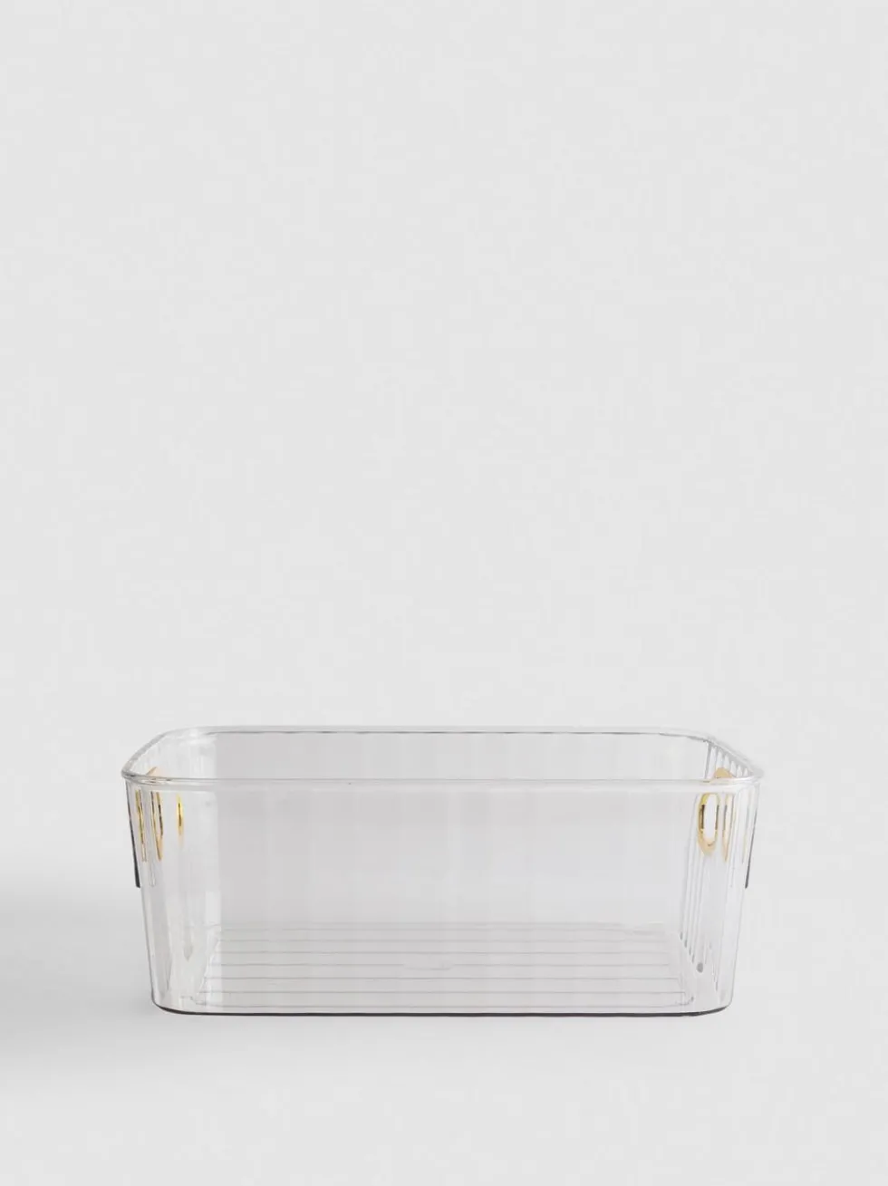 Transparenter Aufbewahrungskorb