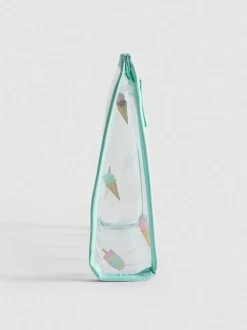 Transparente Tasche mit Eiscreme-Design