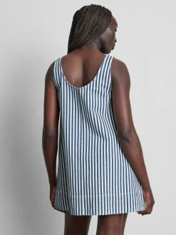 Trapez-Minikleid aus Baumwolldenim