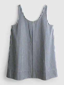 Trapez-Minikleid aus Baumwolldenim