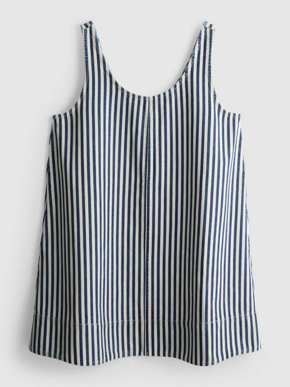 Trapez-Minikleid aus Baumwolldenim