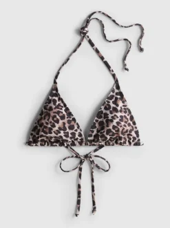 Triangel-Bikinitop mit Print