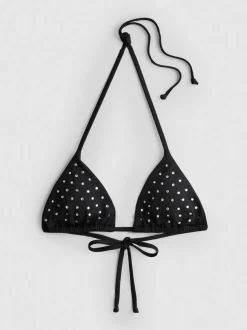 Triangel-Bikinitop mit Strass