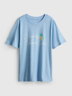 T-Shirt aus reiner Baumwolle mit Grafik