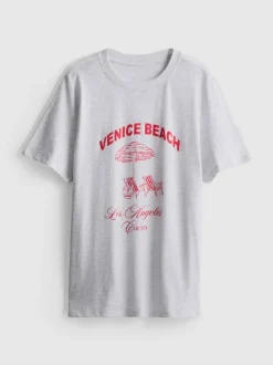 T-Shirt aus reiner Baumwolle mit Grafik