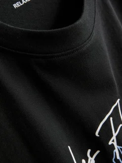 T-Shirt aus reiner Baumwolle mit Grafik